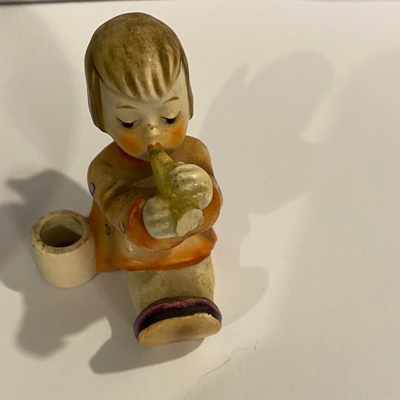 Vintage Ceramic Figurine with Flute - Picture 1 of 4